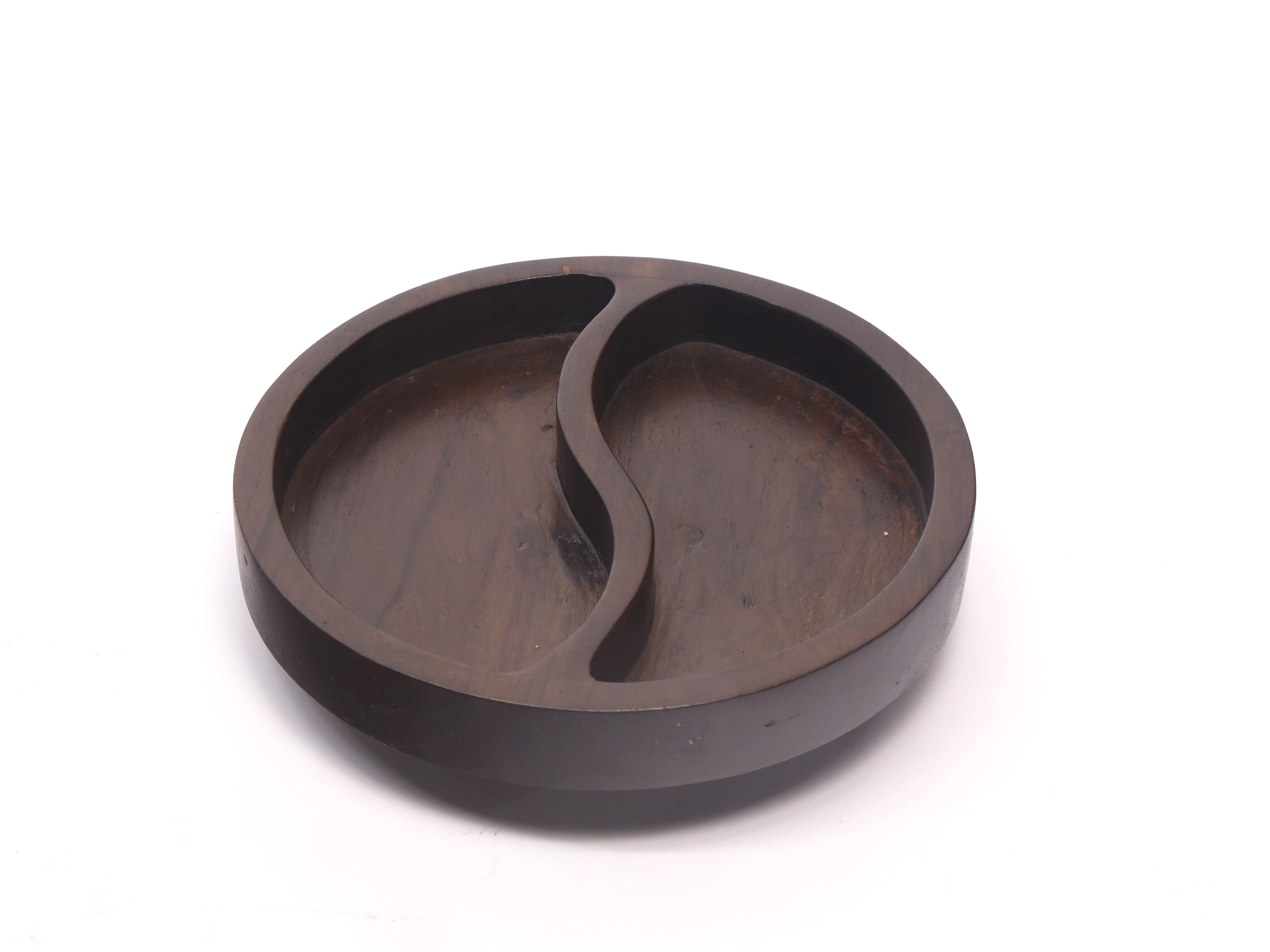 Wooden Wave Round Platter Platter