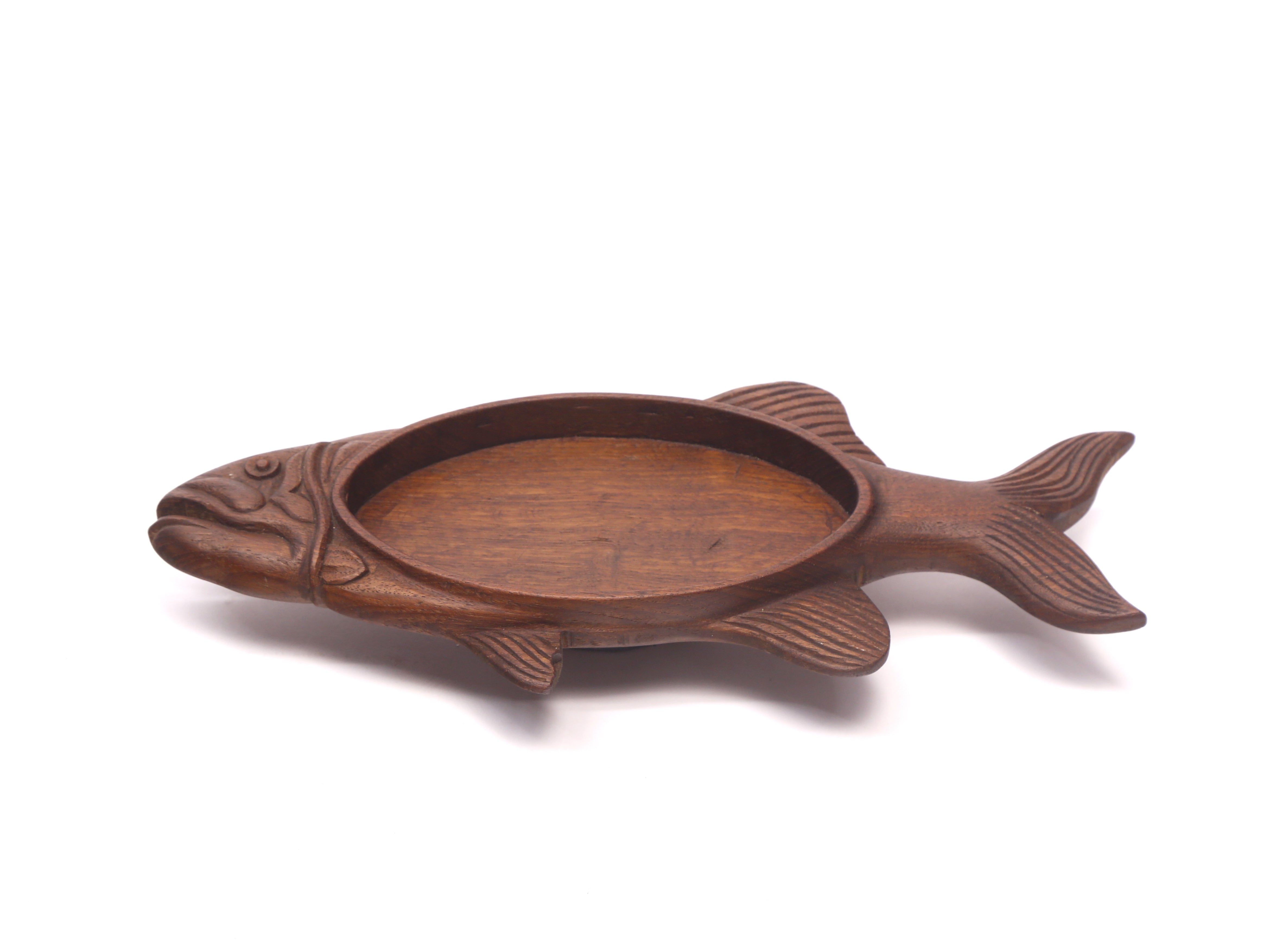 Wooden Scooped Out Fish Tray Platter