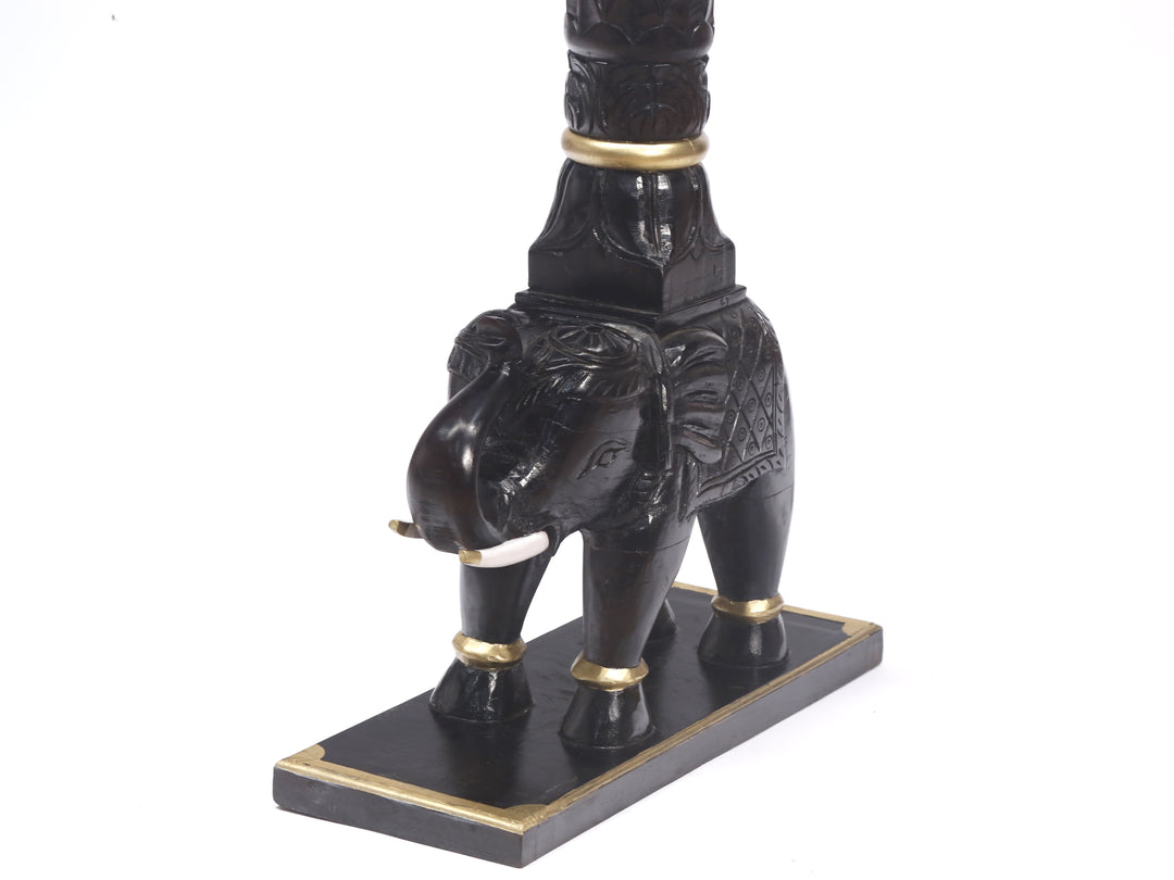 Solid Wood Elephant Pillar Pillar