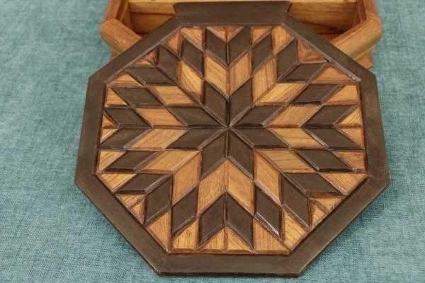 Sun Pattern Box Wooden Box