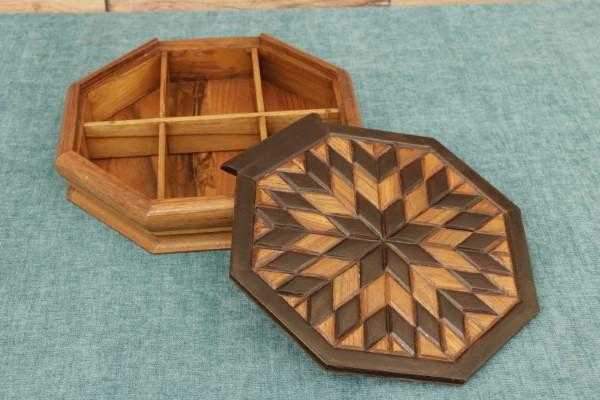 Sun Pattern Box Wooden Box