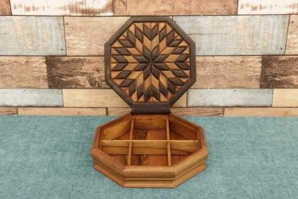 Sun Pattern Box Wooden Box