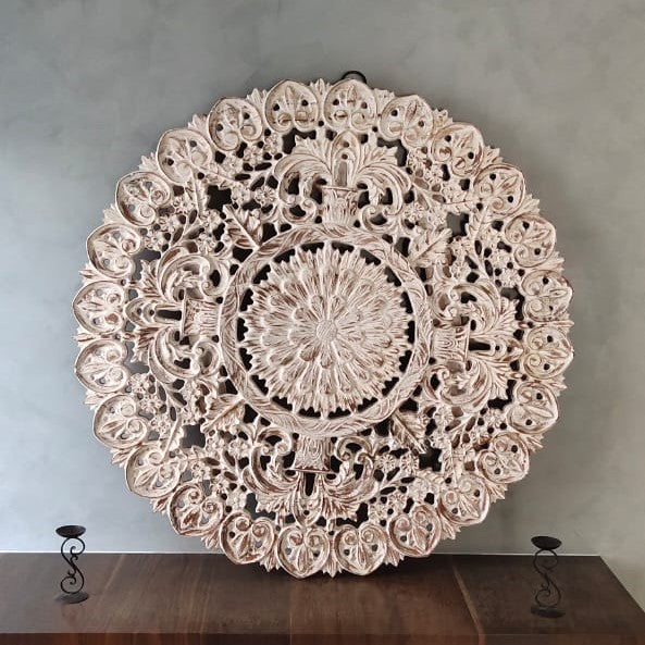 Intricate Wooden Carved Wall Decor