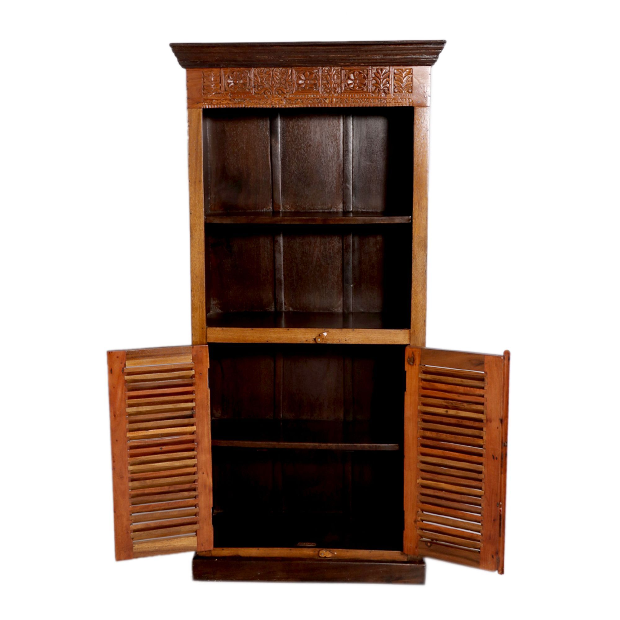 Shutter Solid Wood Display Cabinet Showcase