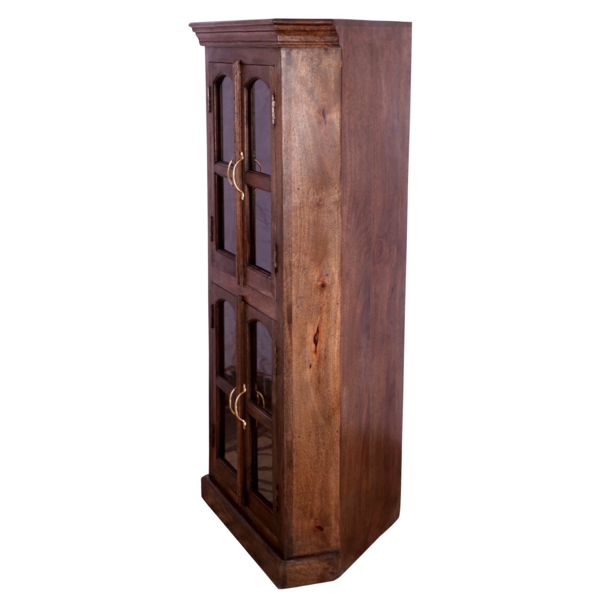 Vintage 4-tier Corner Display Cabinet Corner Cabinet
